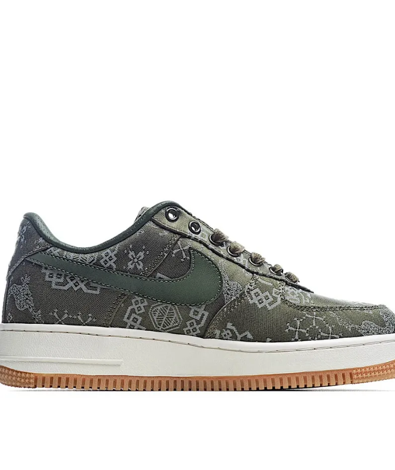 Nike CLOT X Nike Air Force 1 Green Silk