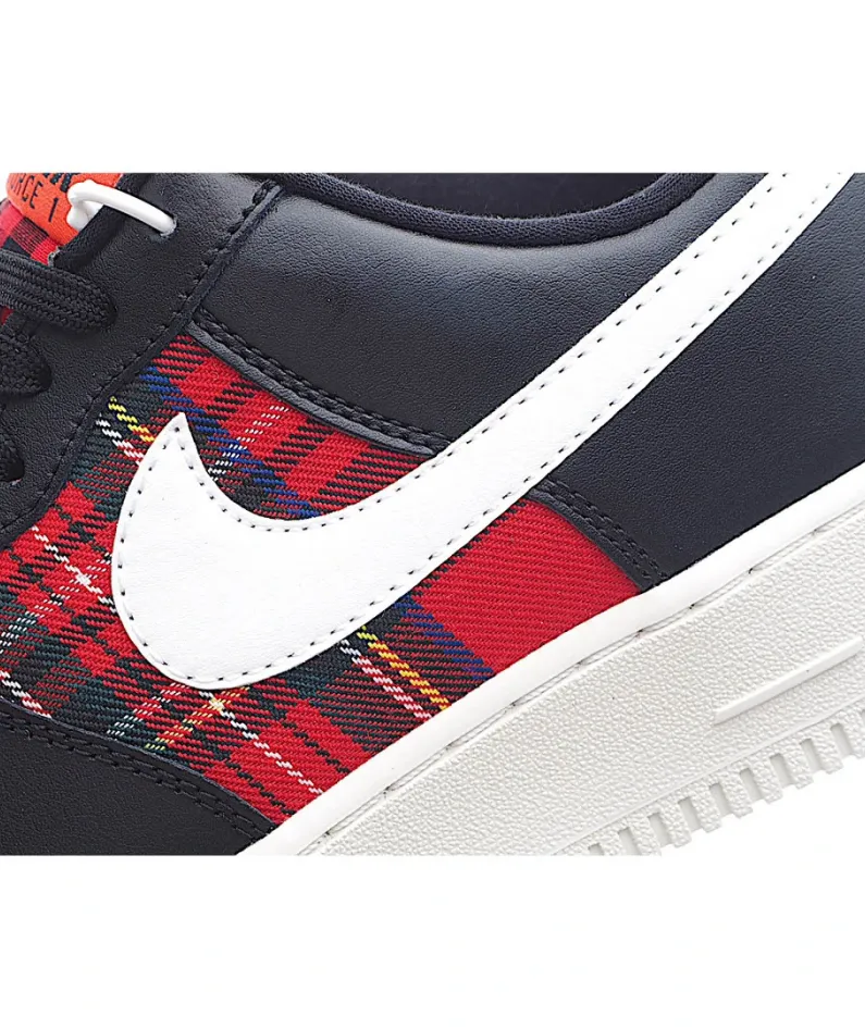 Nike Air Force 1 Low Top Black Red