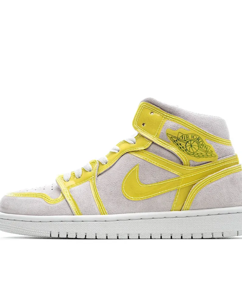 Wmns Air Jordan 1 Mid LX 'Off White Opti Yellow'