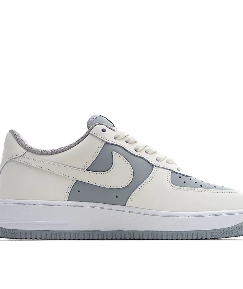 Nike Air Force 1 Low White and Grey Sneakers