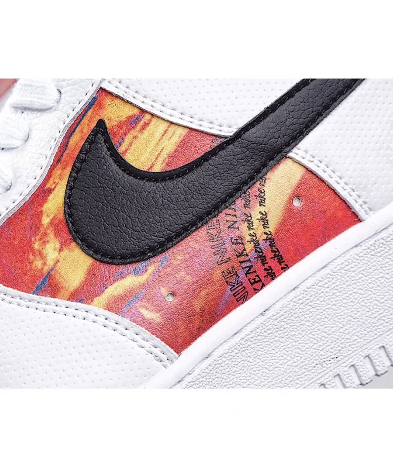 Nike AIR FORCE 1 07 LV8 CASUAL SHOES Black & White