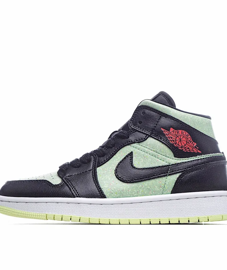 Wmns Air Jordan 1 Mid SE 'Black Barely Volt'