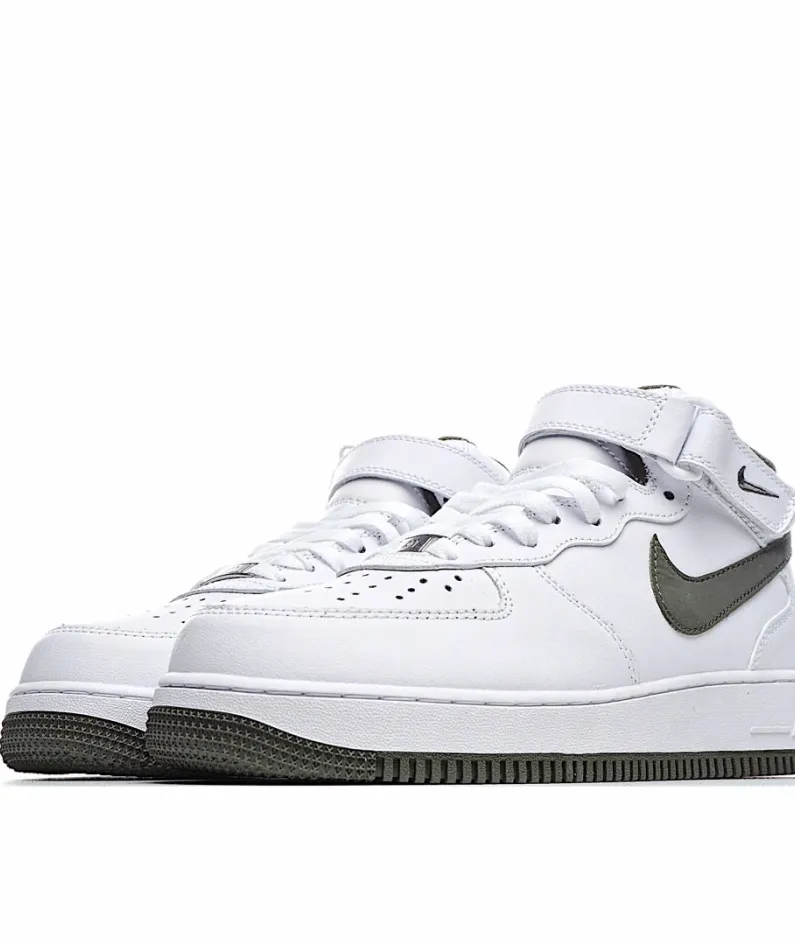 Nike Air Force 1 Mid Mid Top White Green