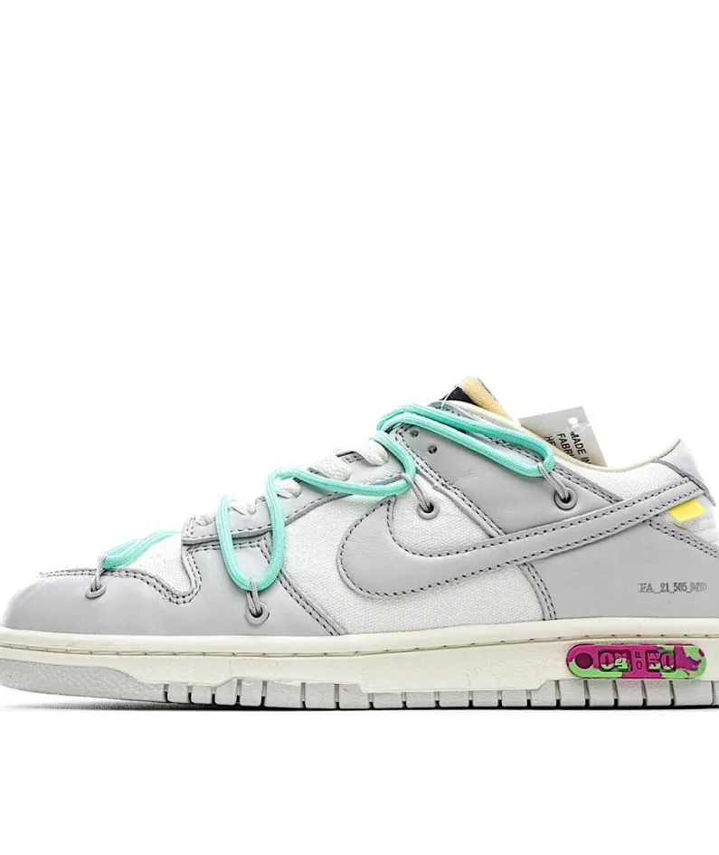 Nike 0ff-White x Nike Dunk Low "04 of 50" OW White Grey