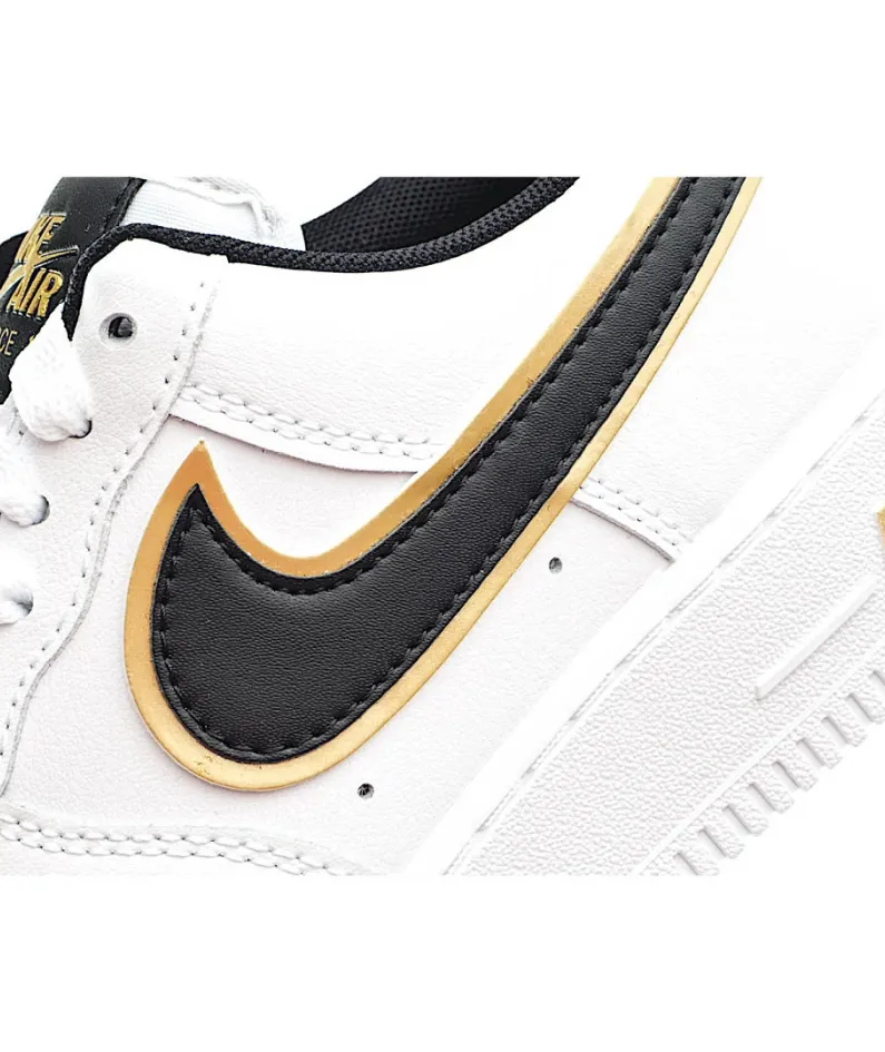 Nike Air Force 1 React LV8 White Black Gold