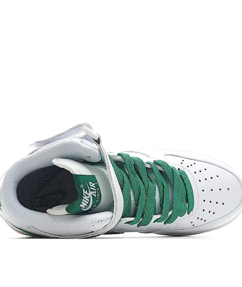 Nike Air Force 1 Mid Mid Top White Green