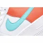 Nike Womens Air Force 1 07 SEWhite/Light Aqua Low Top Sneakers