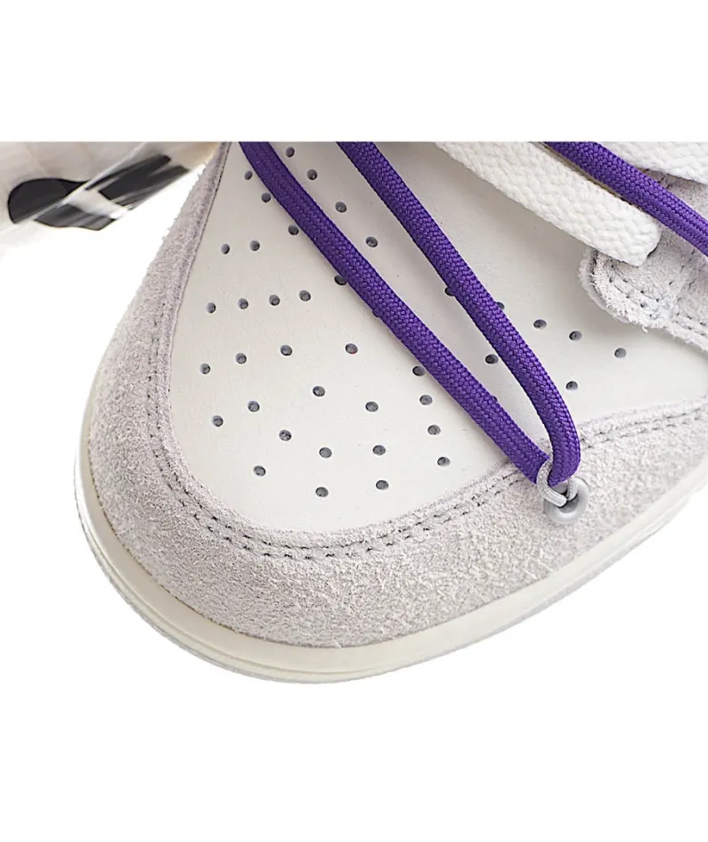 Nike SB Dunk OFF-WHITE Gray Purple Rose