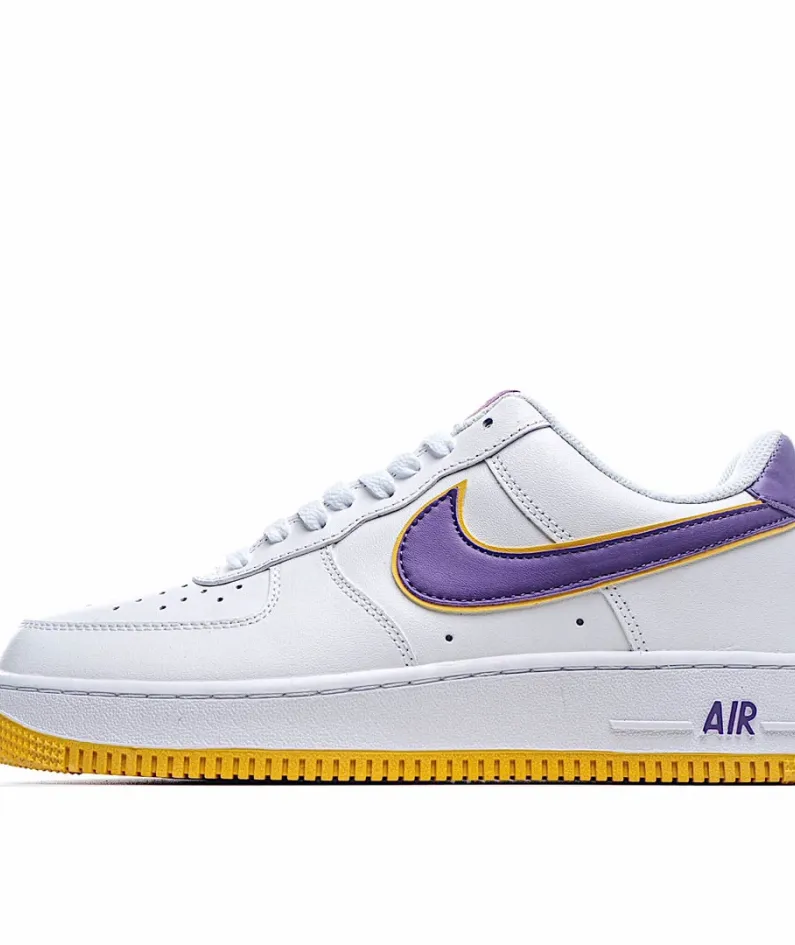 Nike Air Force 107 Low Purple Gold Low Top