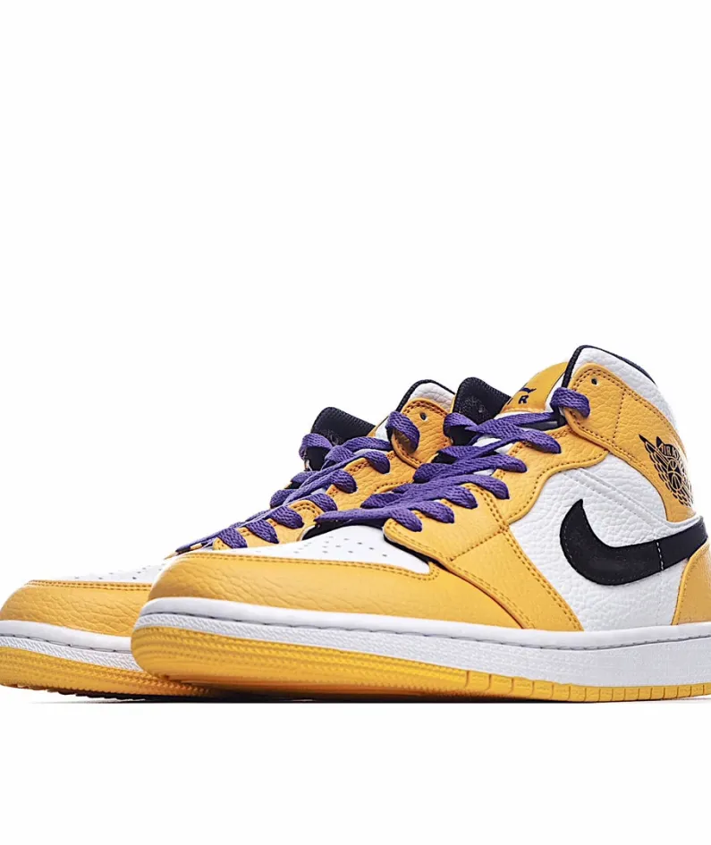 Air Jordan 1 Mid GS 'Lakers'