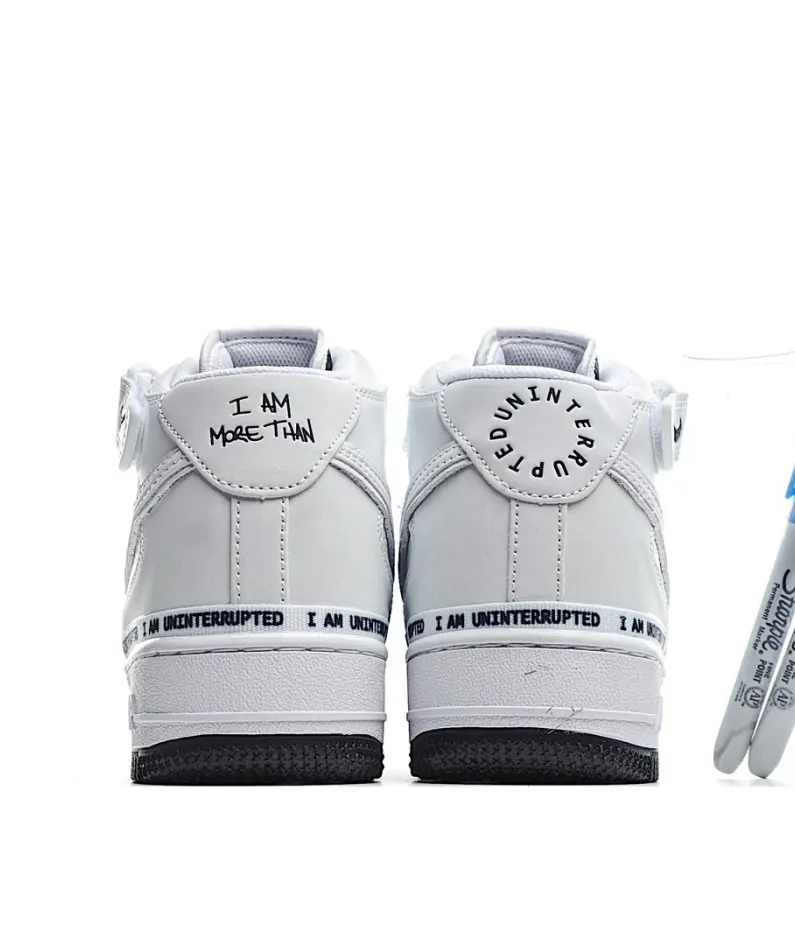 NKAir Force 1 MID DIY 3M Reflective Mid-Top Sneakers