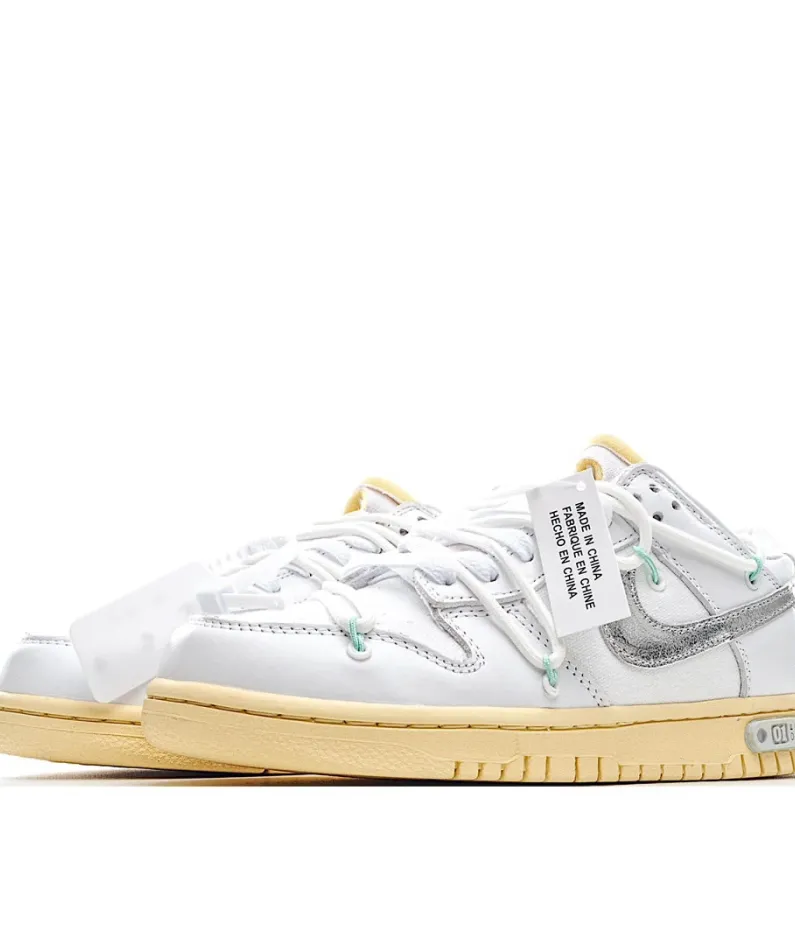 Nike 0ff-White x Nike Dunk Low "01 of 50" OW White Silver