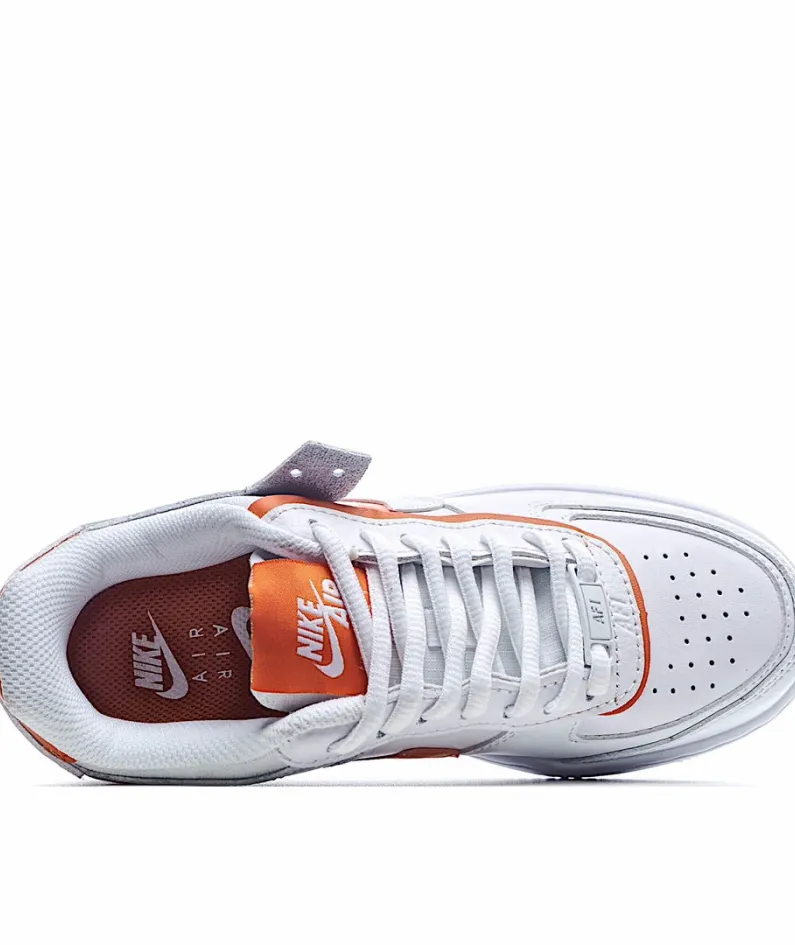 Nike WMNS Air Force 1 Shadow White Orange Orange Sneakers