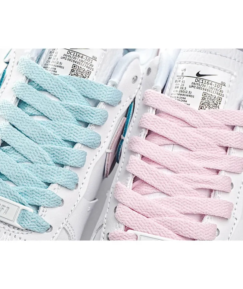 Nike Air Force 1 '07 Luxe White Pink Green Low Top