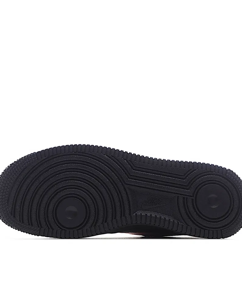 Nike Air Force 107 Black & Orange Low Top