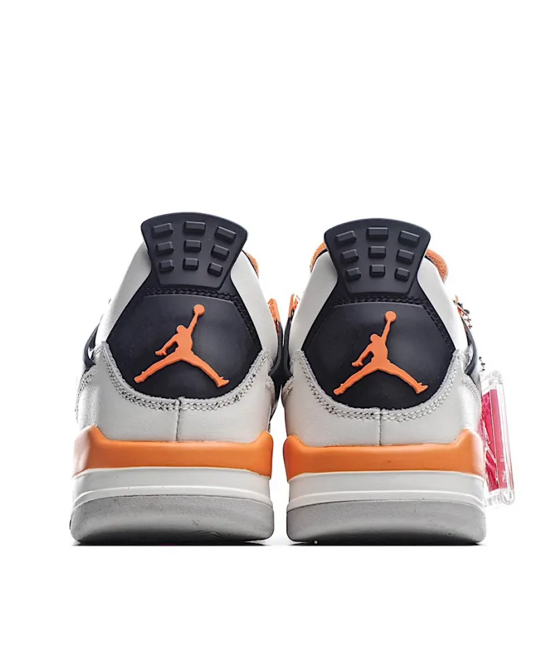 Air Jordan 4 Line Sand White Black Orange