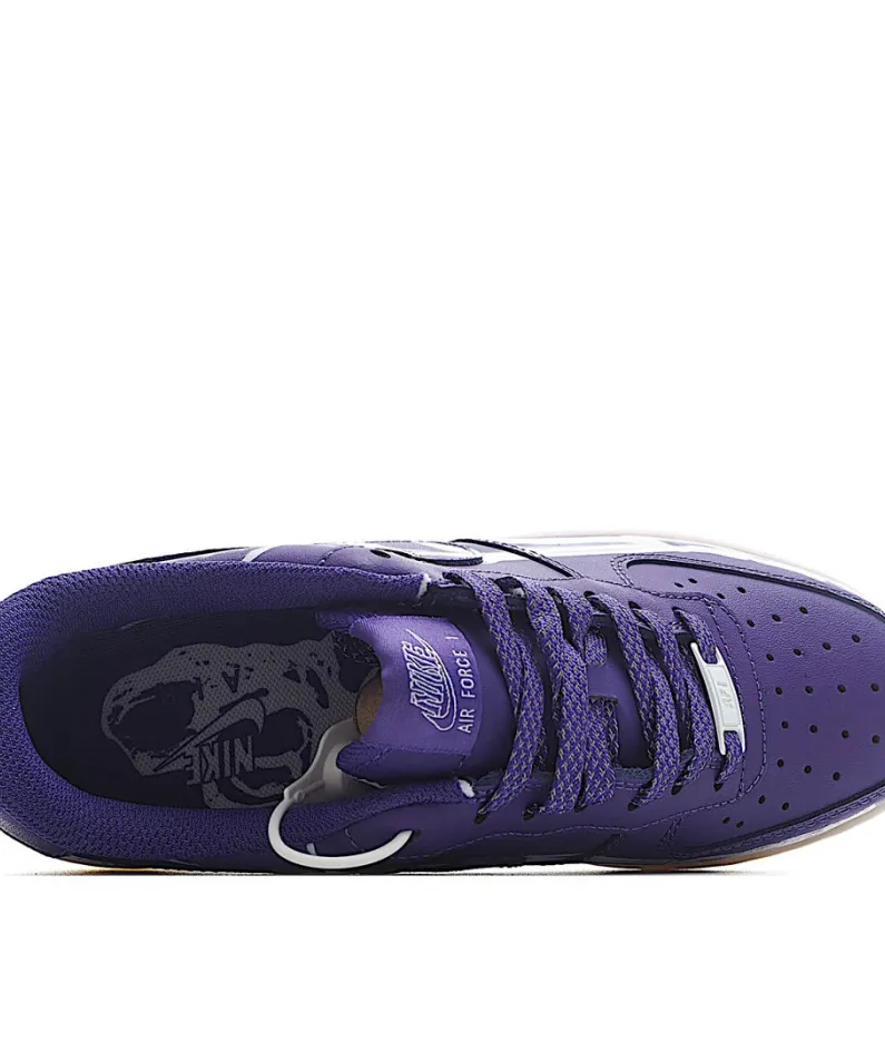 NikeAir Force 1 Skeleton Low Top Sneakers Purple NikeAir Force 1 Skeleton Low Top Sneakers Purple