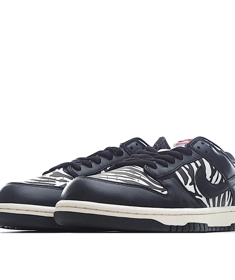 Nike Quartersnacks X Dunk SB Low“Zebra 黑 