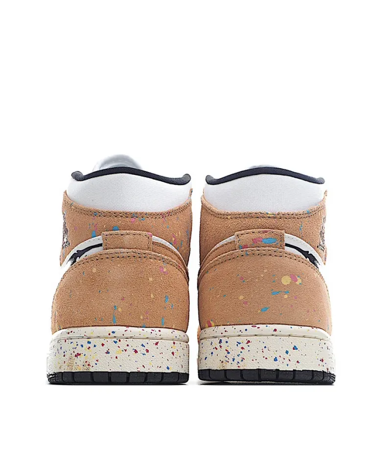 Air Jordan 1 Mid SE GS 'Brushstroke Paint Splatter'