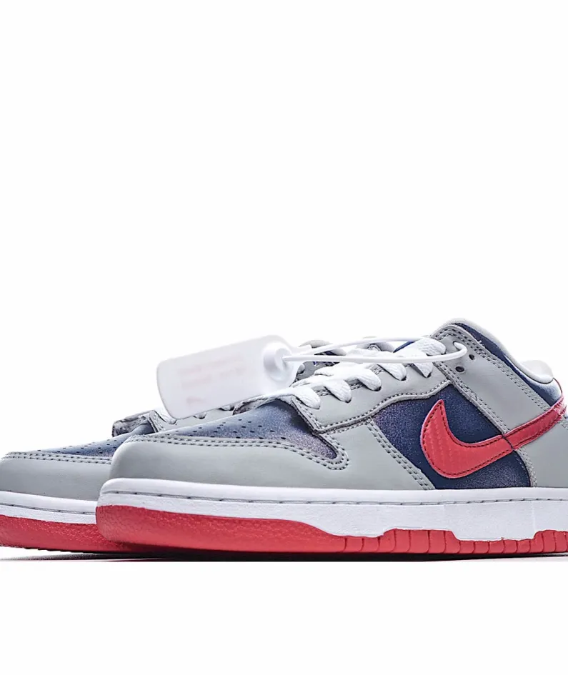 Nike SB Dunk Low Pro QSSamba Grey Red Blue