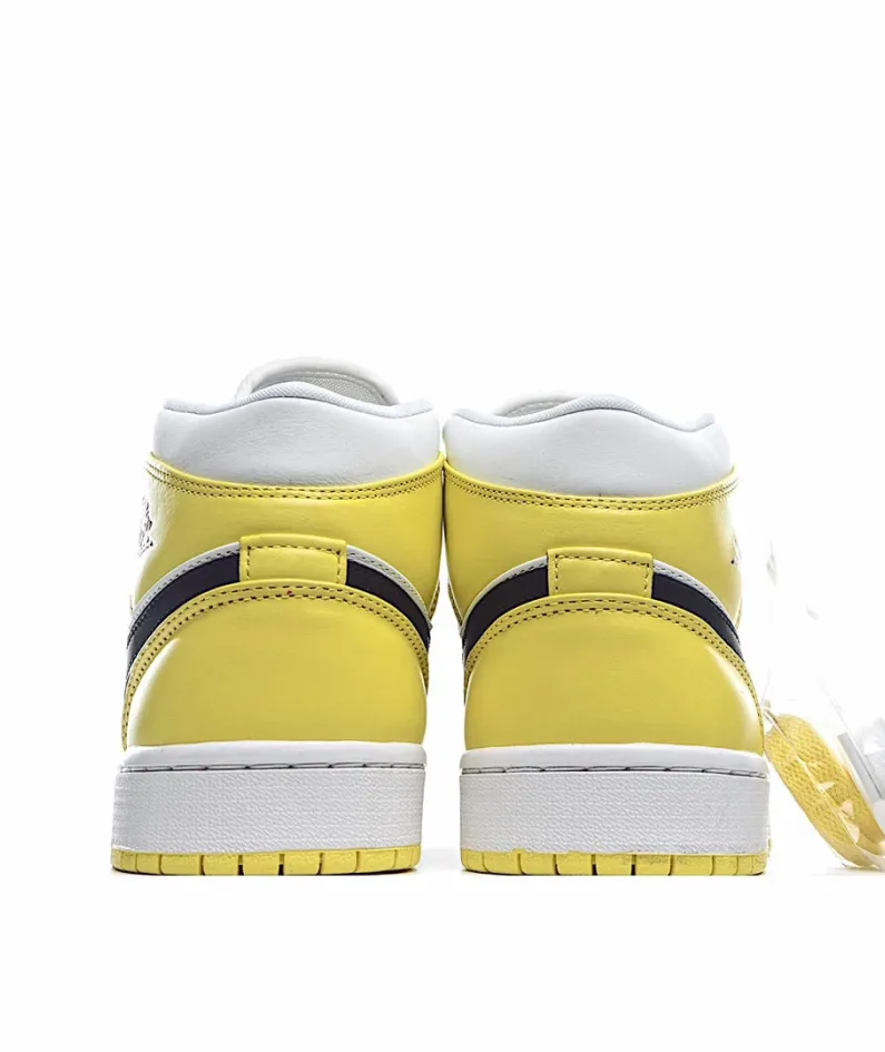 Air Jordan 1 Mid SE GS 'Rose Patch - Dynamic Yellow'