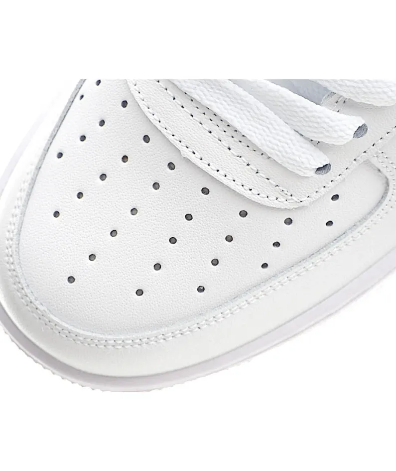 Nike Air Force 1 White Gold Chain