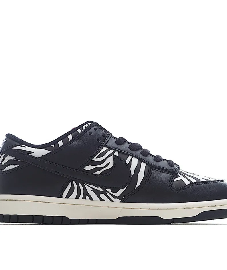 Nike Quartersnacks X Dunk SB Low“Zebra 黑 