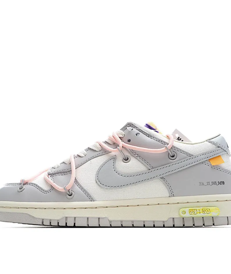 Nike SB Dunk OFF-WHITE Grey Pink Purple