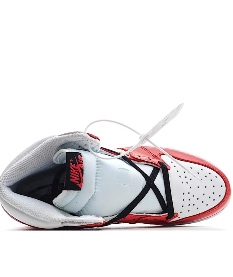 Supreme x AirJordan Retro AJ1 high-top basketball shoes