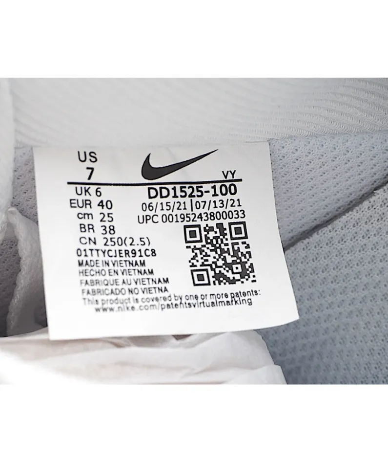 Nike Air Force 1 White Gold Chain