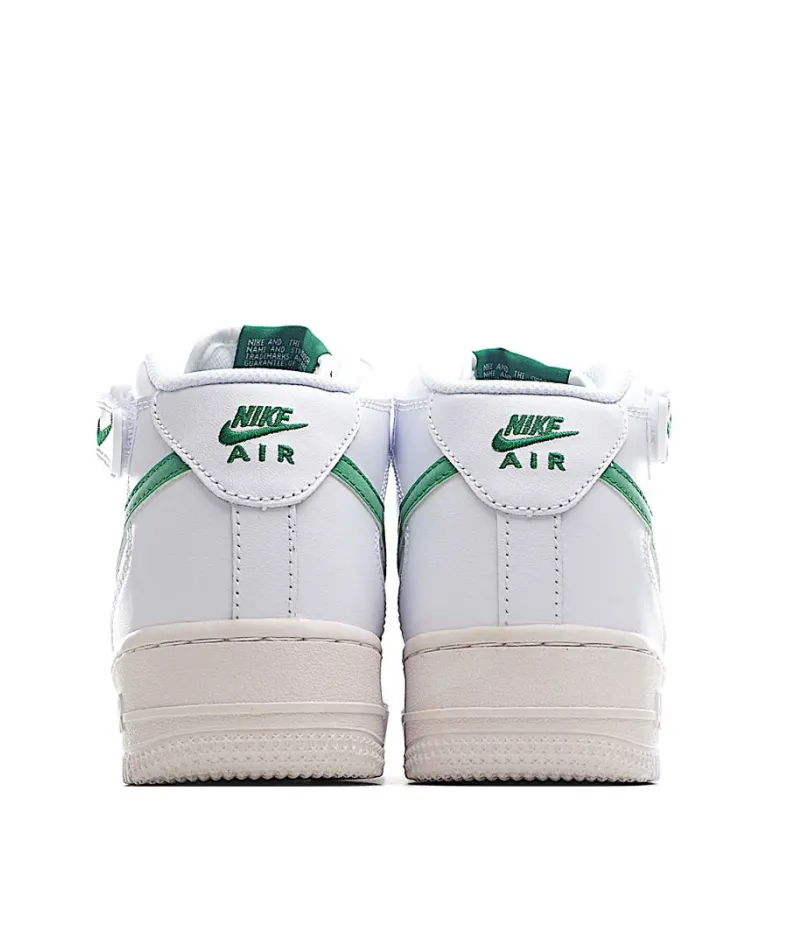 Nike Air Force 1 Mid Mid Top White Green