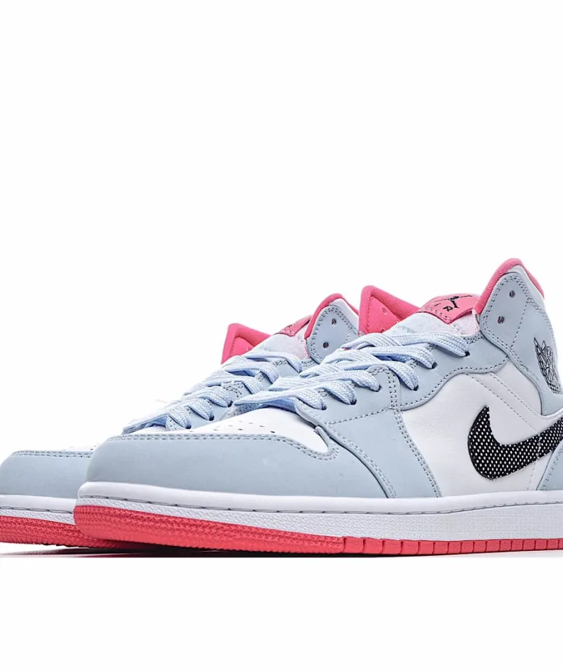 Air Jordan 1 Mid GS 'Half Blue'