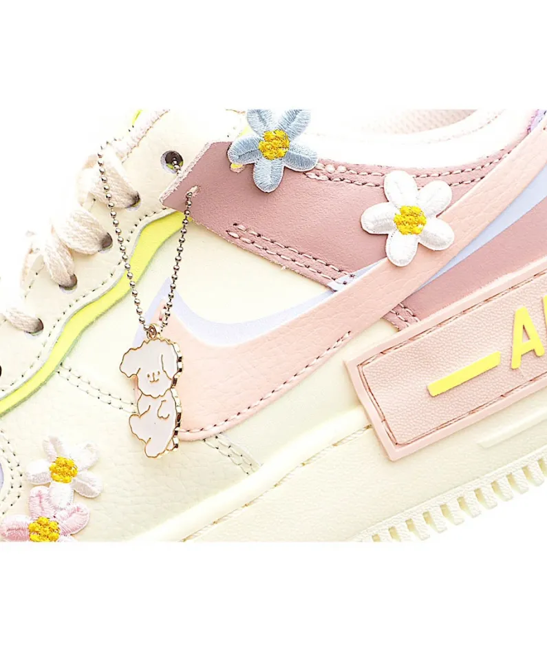 Nike Air Force 1 Shadow Yellow Pink