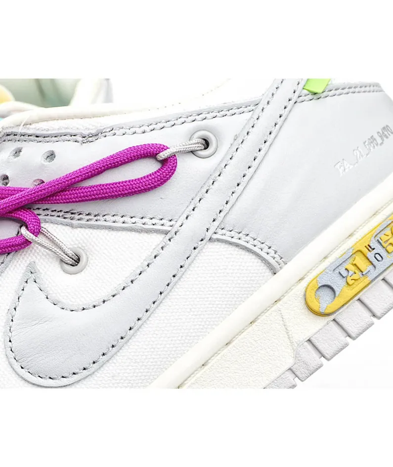 Nike 0ff-White x Nike Dunk Low "21 of 50" OW White Grey