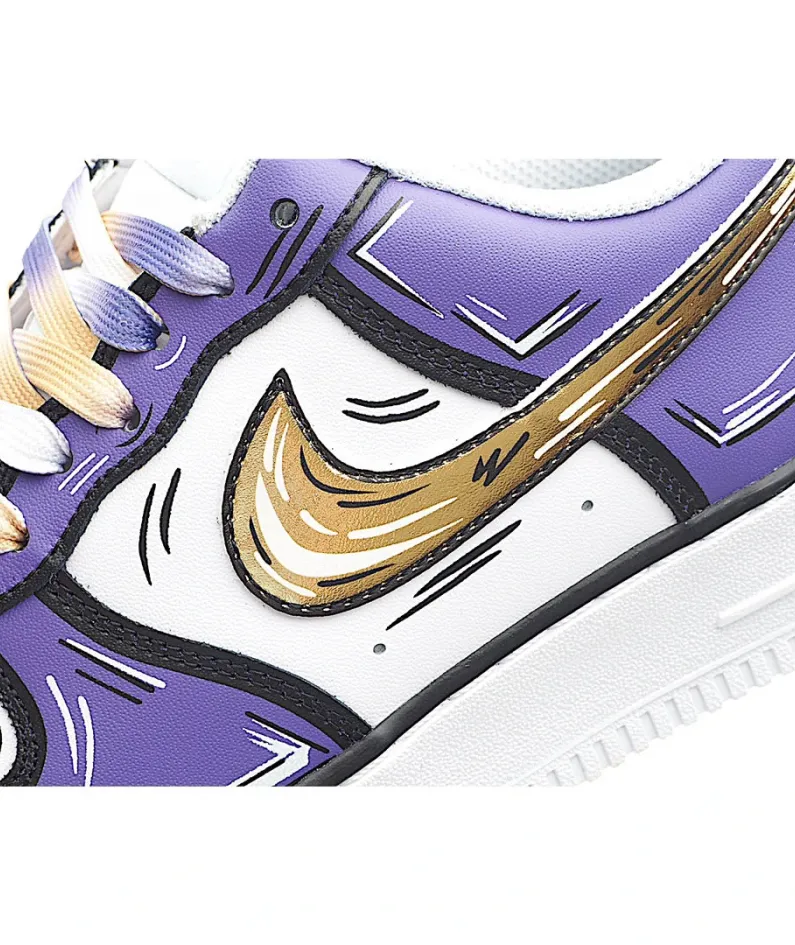 Nike Air Force 1 Low'07 White Purple Gold