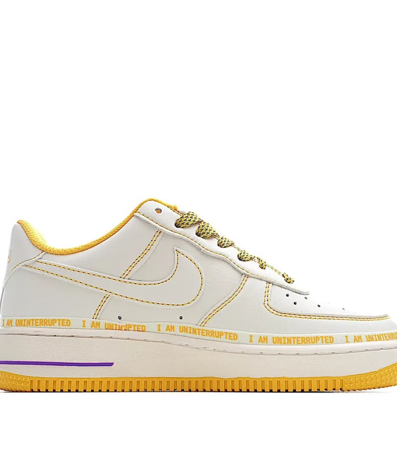 Uninterrupted Nike Air Force 1 Beige Sneakers