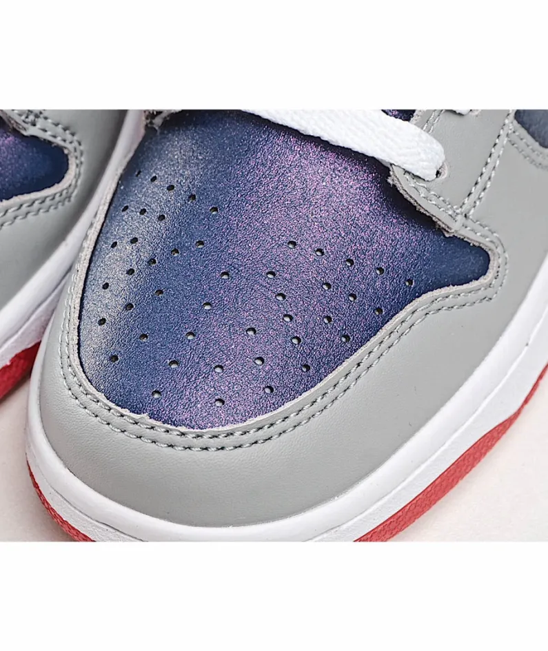Nike SB Dunk Low Pro QSSamba Grey Red Blue