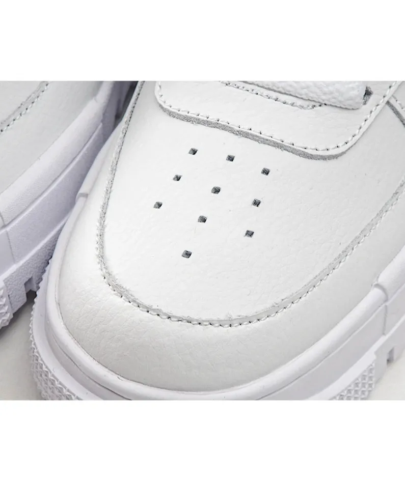 Nike Air Force 107 Low-Top Sneakers White and Orange Reflective Hook