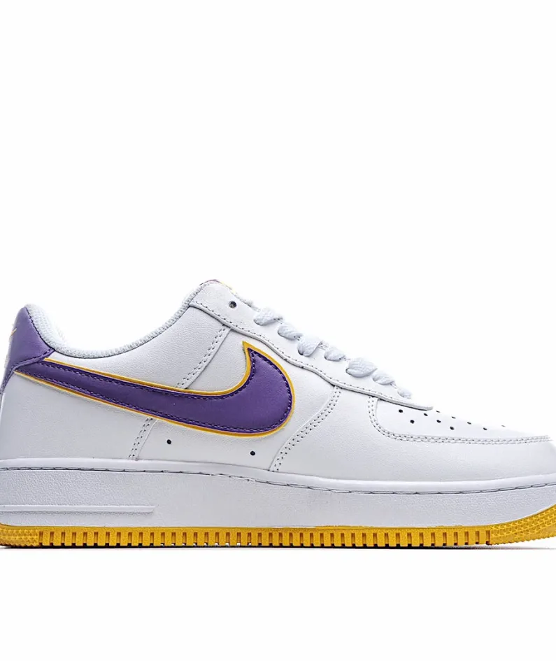 Nike Air Force 107 Low Purple Gold Low Top