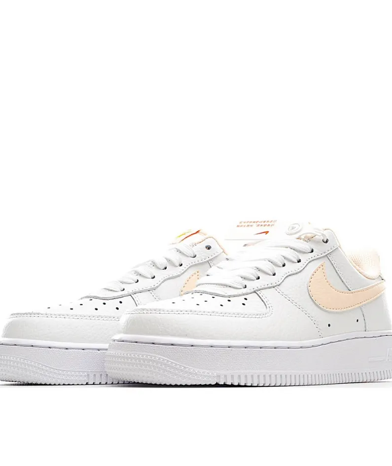 Nike Air Force 1 White and Orange