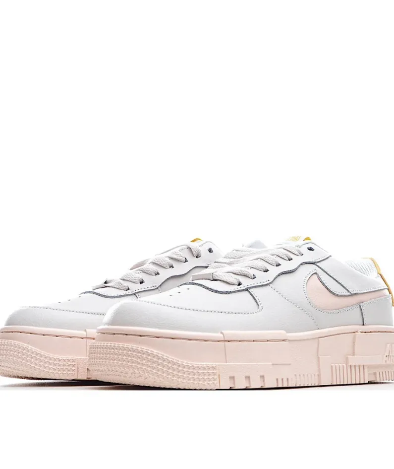 Nike Air Force 107 Grey Pink Orange