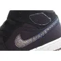 Air Jordan 1 MiD Mid-Top Basketball Shoes Ink Canvas Black