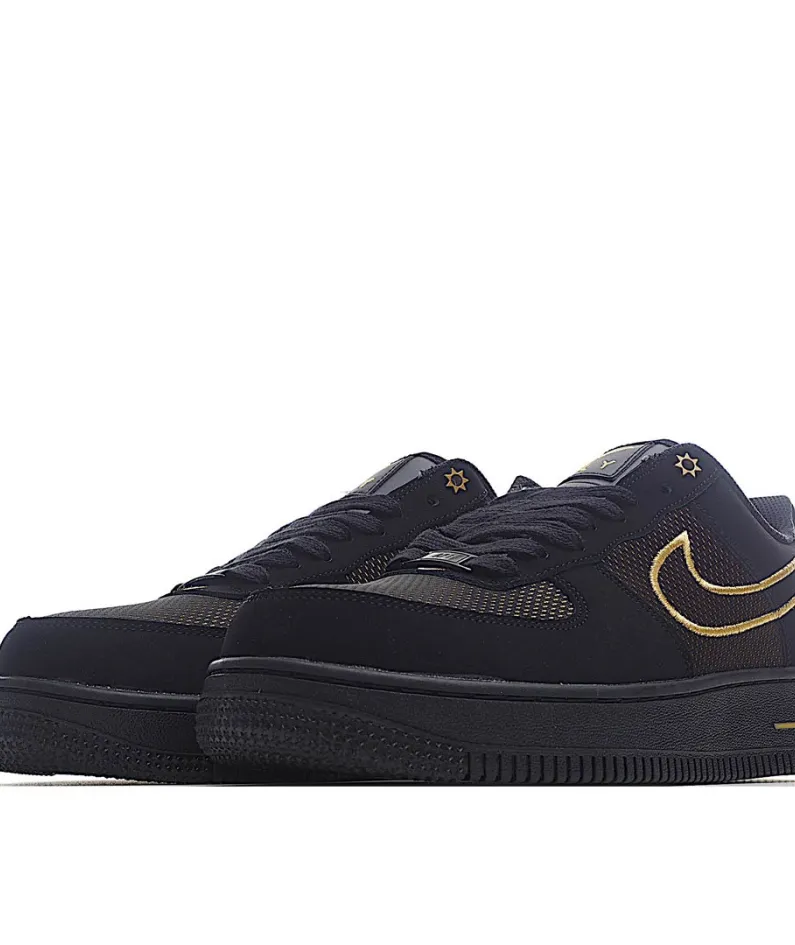 Nike Air Force 1 Black Gold