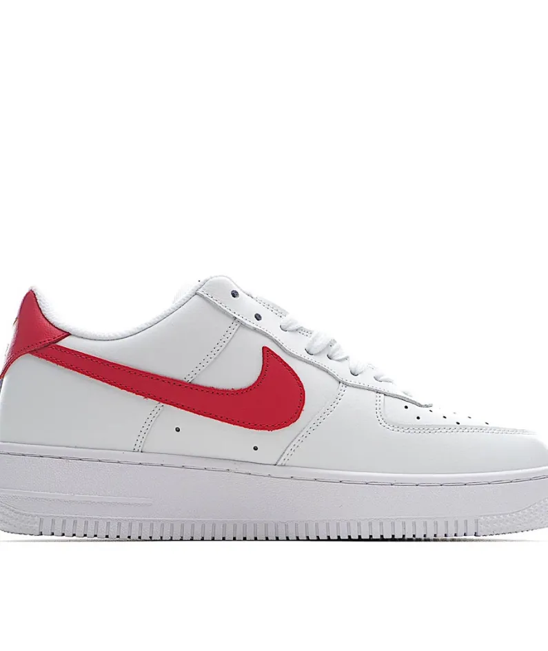 Nike Air Force 1 '07 Essential White and Red Low Top