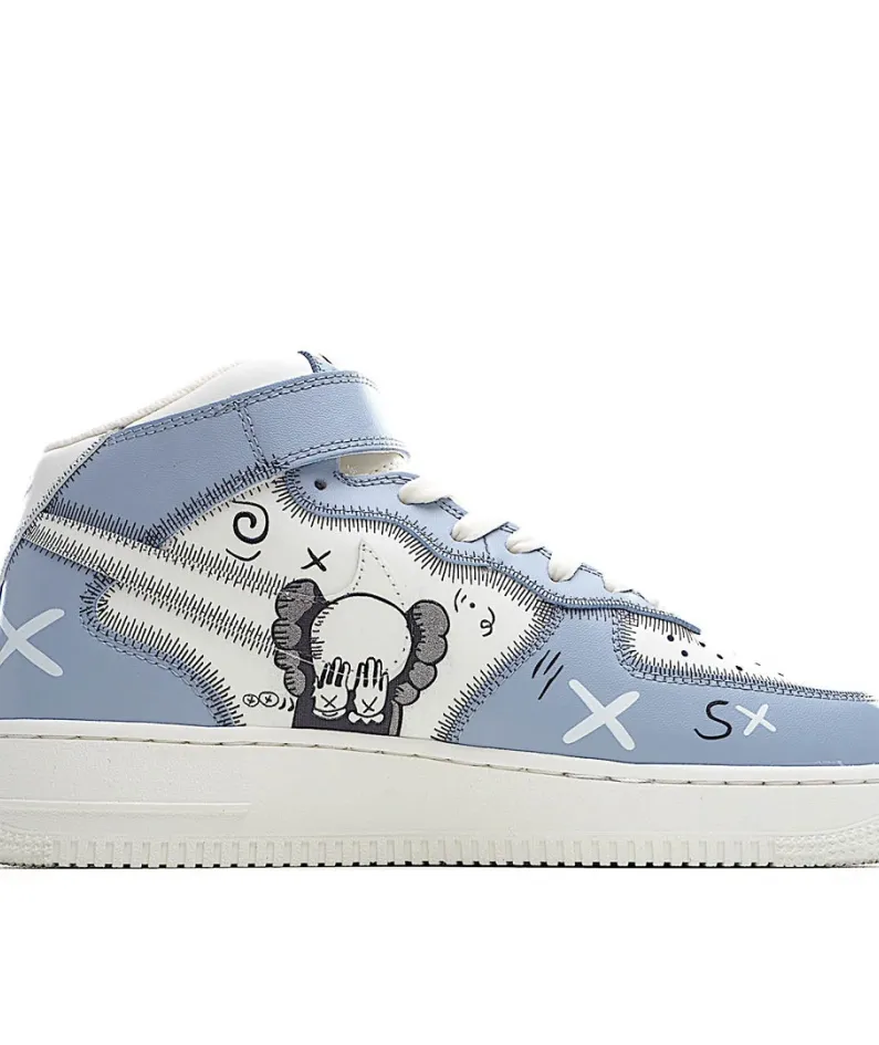 KAWS x Nike Air Force 1 Mid Sneakers
