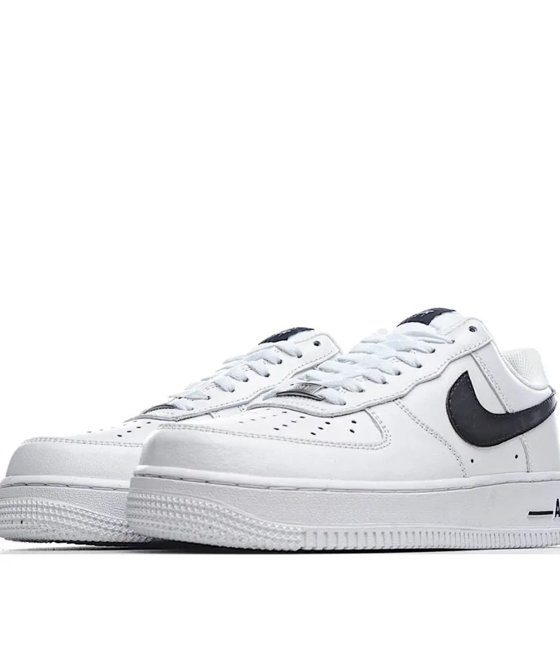 Nike M AF 1-1 UPSTEP Low Top White Black Hook
