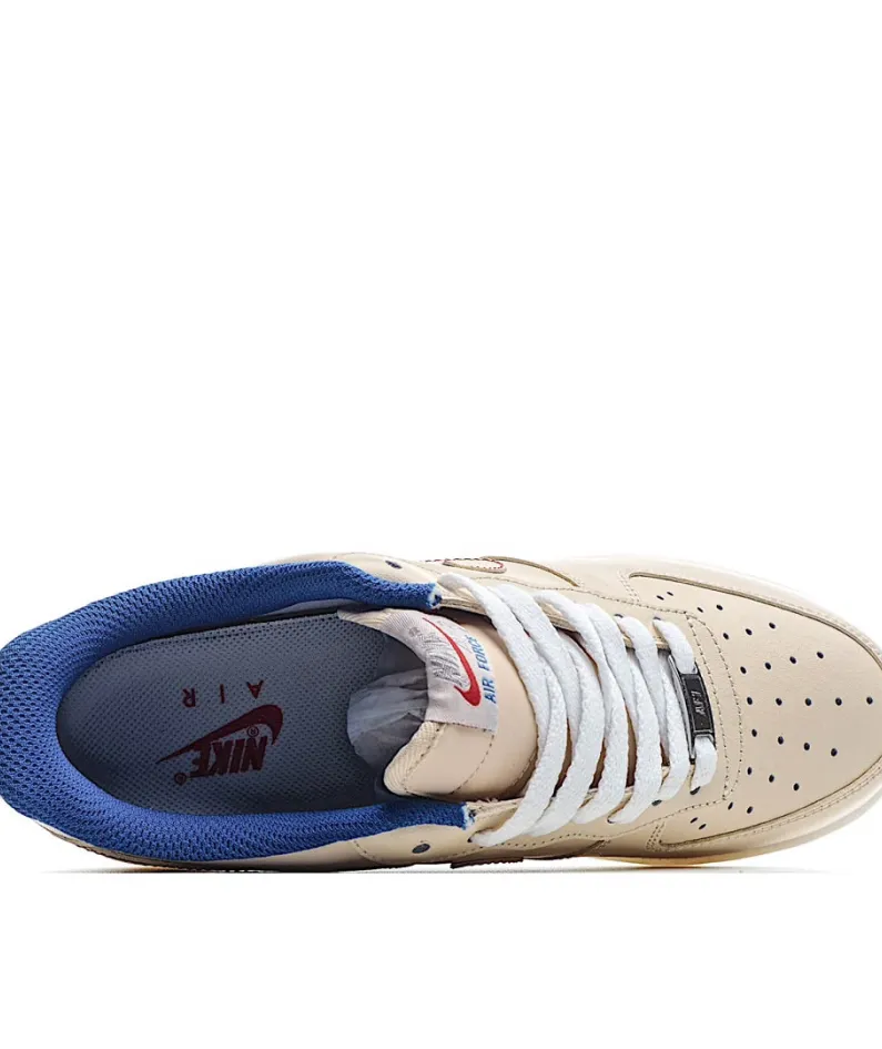 Nike Air Force1 Beige Low-Top Sneakers