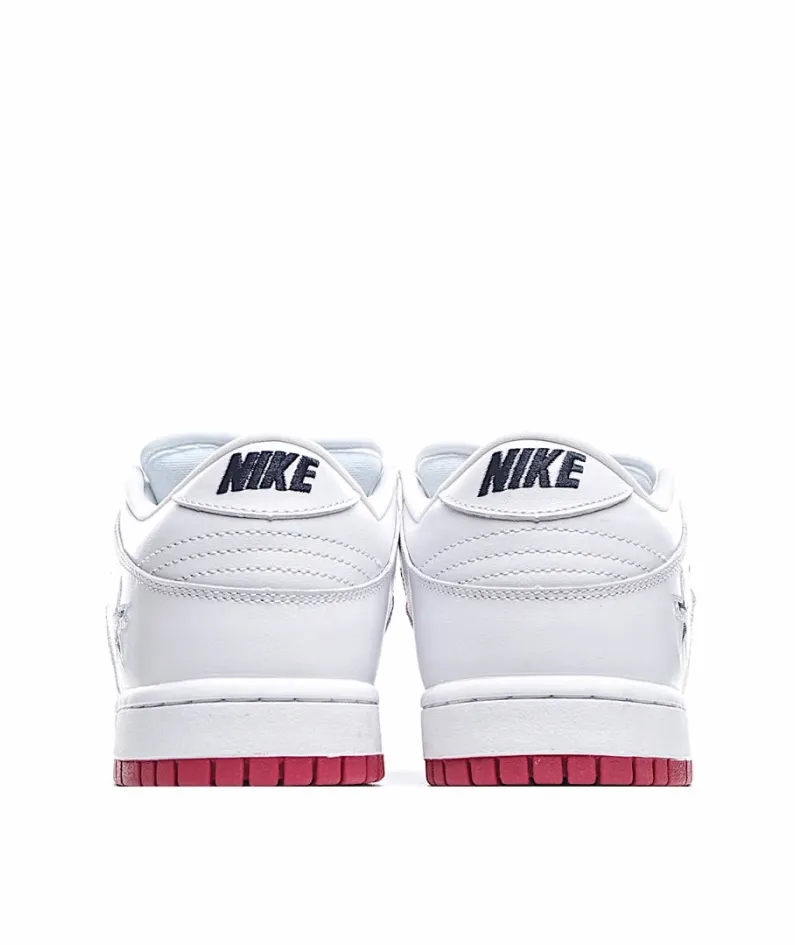 Nike Supreme X Dunk SB Low White Red