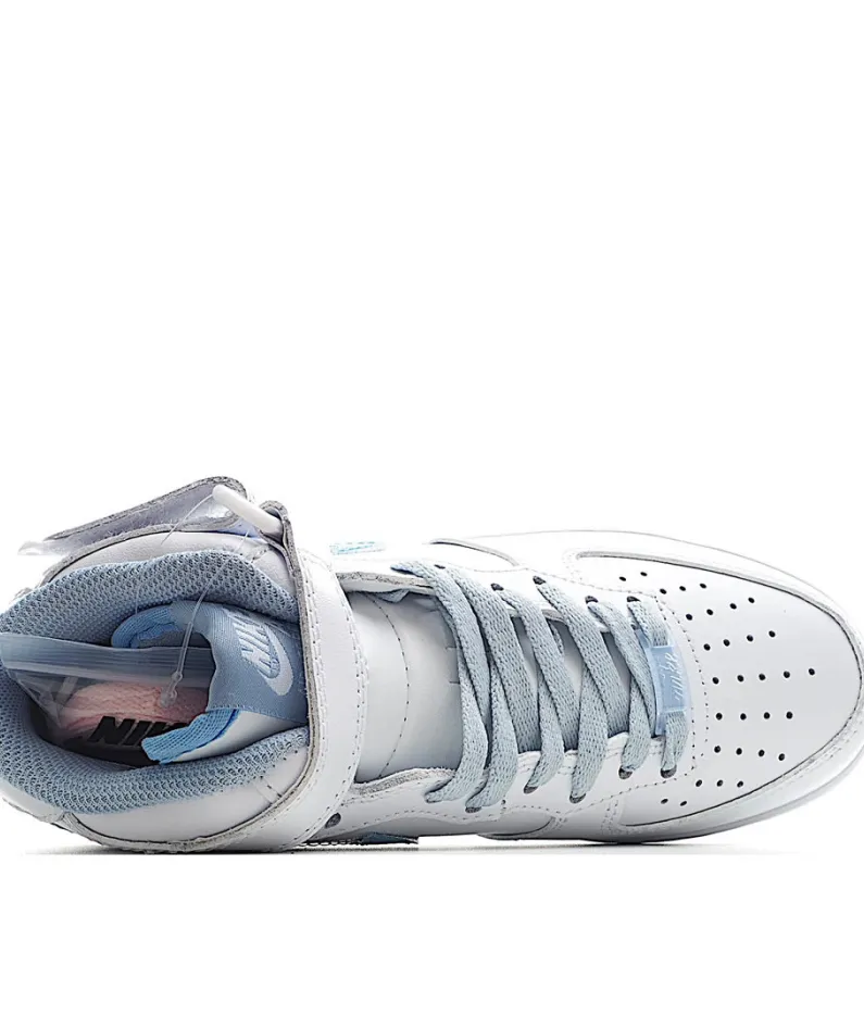 Nike Air Force 1 mid White pink blue