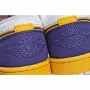 Air Jordan 1 Low Joe 1 Low Basketball Shoes Purple Gold Lakers